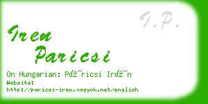 iren paricsi business card